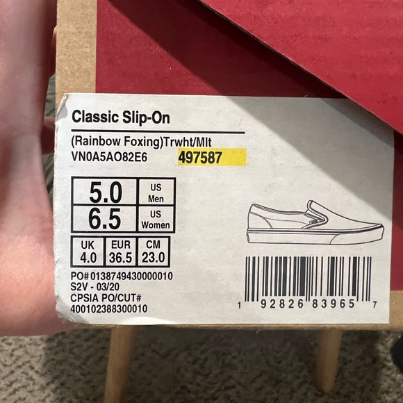 Vans Rainbow Rainbow Foxing SlipOn - Picture 6 of 7